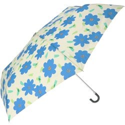 14680 amusant sous la pluie 耐風折りたたみ傘 55cm 折りたたみ傘 リーフフラワーBL 4mytaifumini55
