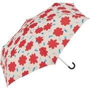 4mytaifumini55 [14680 amusant sous la pluie 耐風折りたたみ傘 55cm 折りたたみ傘 リーフフラワーRD]