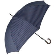mytaifu10 [amusant sous la pluie 60cm 耐風長傘 10mm 27500.縦ストライプ ネイビー]