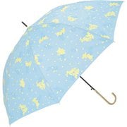 mytaifu8slim2 [17630 amusant sous la pluie 60cmBJ 耐風 スリム 長傘 ミモザSKY]