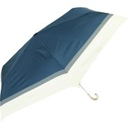 amusant sous la pluie 耐風折りたたみ傘 55cm 折傘55cm 14140.ナチュラルボーダーネイビー 3mytaifumini55