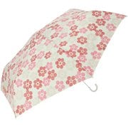 3mytaifumini55 [amusant sous la pluie 耐風折りたたみ傘 55cm 折傘55cm 14540.ストライプフラワーレッド]