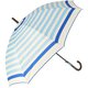amusant sous la pluie 60cm 耐風長傘 10mm 17230.カジュアルボーダー スカイ mytaifu10
