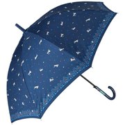 mytaifu10 [amusant sous la pluie 60cm 耐風長傘 10mm 17220.スターライトCAT ネイビー]