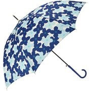 mytaifu8slim3 [17720 amusant sous la pluie 60cmBJ 耐風 スリム 長傘 フラワープリントNV]