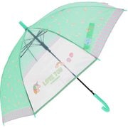 2mytaifujun55 [24600 ジュニア耐風傘 透明窓付き 55cm 長傘 キャンディユニコーンMINT]