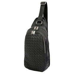 no523 [REGiSTA Intrecciato Body Bag バッグ BLACK]