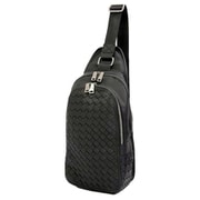 no523 [REGiSTA Intrecciato Body Bag バッグ BLACK]