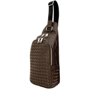 no523 [REGiSTA Intrecciato Body Bag バッグ DARKBROWN]