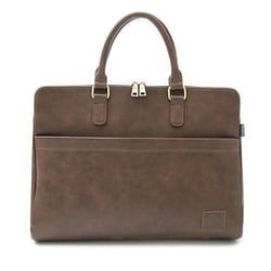 no569 [SYNTHETIC LEATHER BRIEFCASE ビジネスバッグ DARKBROWN(スムース)]