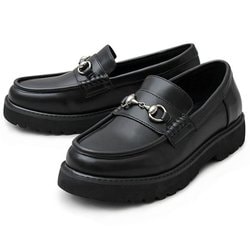 GLBT-181 glabella PLATFORM SOLE BIT LOAFERS L(27-27.5cm) BLACK glbt181