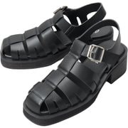 glbt284 [glbt284 glabella HEEL UP GURKHA SANDALS Lサイズ(27.0-27.5cm) BLACK]