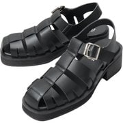 glbt284 [glbt284 glabella HEEL UP GURKHA SANDALS Mサイズ(26.0-26.5cm) BLACK]