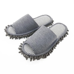 AAAH0001GY 足指運動お掃除モップスリッパ Lサイズ(約26～27.5cm) グレー mopslipper