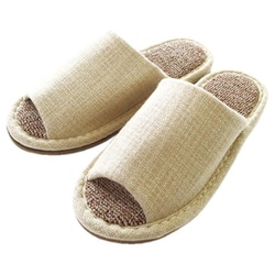 ecruslipper [NEAA24901BE エクリュ ecru 絨毯パイルスリッパ L(26-28cm) ベージュ]