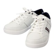 EDWIN メンズ サイドライン ローカットスニーカー 7013 27cm WHITE edwin7013