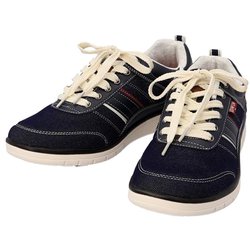 EDWIN メンズ 軽量スニーカー 7643 26cm NAVY edwin7643