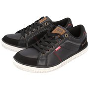 EDWIN メンズ 軽量スニーカー 7746 27cm BLACK edwin7746