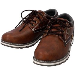 EDWIN メンズ 防水・防滑 ローカットシューズ 7980 28cm BROWN edwin7980