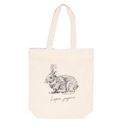 animaltote02 [625-2917 アニマルグラフィックトート アニマル親子トート Ivory ドローイングバニー]