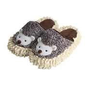 fabmopslippers [51205-4 アニマルモップスリッパ モップスリッパ ハリネズミBR]