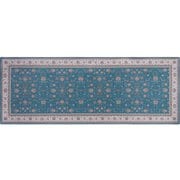 khastan カスタン インテリアマット キッチン 玄関 洗える すべり止め加工 縦45×横120cm ブルー