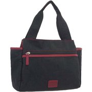 adel3roombag [3002601 ADEL 3ルーム ナイロントートバッグ トートバッグ ブラックxレッド]
