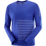 センスエアロ グラフィック ロングスリーブ ティー SENSE AERO GRAPHIC LS TEE M LC2274700 SURF THE WEB/RAINY DAY XLサイズ [ランニングウェア シャツ メンズ]