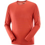 センスエアロ グラフィック ロングスリーブ ティー SENSE AERO GRAPHIC LS TEE M LC2367600 TANDOORI SPICE/CHERRY TOMATO Sサイズ [ランニングウェア シャツ メンズ]