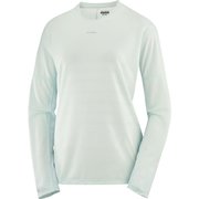 センスエアロ グラフィック ロングスリーブ ティー SENSE AERO GRAPHIC LS TEE W LC2267600 MISTY BLUE/WHITE Sサイズ [ランニングウェア シャツ レディース]