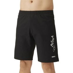 フィットネススパッツ ルーズスパッツ AS4FWF62M BKSL ブラック×シルバー Lサイズ [水着 メンズ]