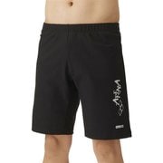 フィットネススパッツ ルーズスパッツ AS4FWF62M BKSL ブラック×シルバー Lサイズ [水着 メンズ]