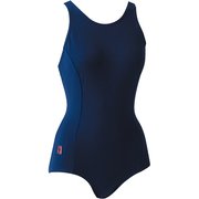 女子ハイゲージ ワンピース S-L 101502 08 コン Mサイズ [スイミング 水着 ガールズ]
