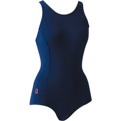 女子ハイゲージ ワンピース S-L 101502 08 コン Lサイズ [スイミング 水着 ガールズ]