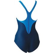 女子アクアライン ワンピース 101530B1 10 ブルー 4Lサイズ [水着 レディース]