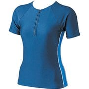 女子半袖セパレーツ 上 101536B1 10 ブルー 4Lサイズ [水着 レディース]