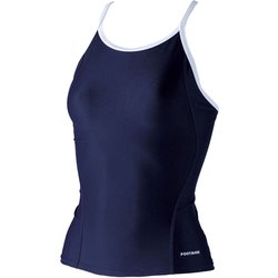 すまいるスイム 女子用パイピングセパレーツ水着 上 3L・4L 101587B1 08 コン 4Lサイズ [水着 レディース]
