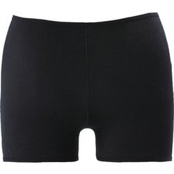 ボックスショーツ女子 101593 09 ブラック Sサイズ [スイミング 水着用インナーショーツ レディース]