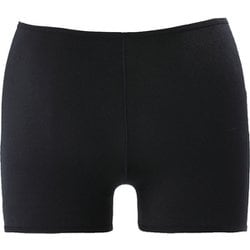 ボックスショーツ女子 101593 09 ブラック Mサイズ [スイミング 水着用インナーショーツ レディース]