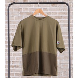 メンズ半袖プルオーバーTシャツ(脇ポケット) 3100204 0600 モスグリーン Lサイズ [水陸両用 アウトドア カットソー メンズ]