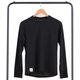 レディース長袖プルオーバーTシャツ(アクアホール) 0241866 0009 ブラック Lサイズ [水陸両用 アウトドア カットソー レディース]