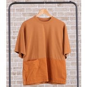 メンズ半袖プルオーバーTシャツ(脇ポケット) 3100204 0014 ブラウン LLサイズ [水陸両用 アウトドア カットソー メンズ]