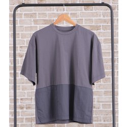 メンズ半袖プルオーバーTシャツ(脇ポケット) 3100204 0245 チャコール Lサイズ [水陸両用 アウトドア カットソー メンズ]