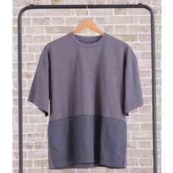 メンズ半袖プルオーバーTシャツ(脇ポケット) 3100204 0245 チャコール LLサイズ [水陸両用 アウトドア カットソー メンズ]