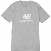NB Stacked Logo ショートスリーブTシャツ MT41502 AG アスレチックグレー XLサイズ [フィットネス 半袖シャツ メンズ]