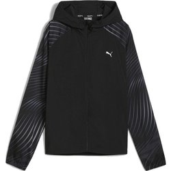 RUN FAVORITE AOP ウーブンジャケット 524534 82 PUMA Black Sサイズ [ランニングウェア ジャケット レディース]