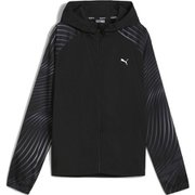 RUN FAVORITE AOP ウーブンジャケット 524534 82 PUMA Black Mサイズ [ランニングウェア ジャケット レディース]