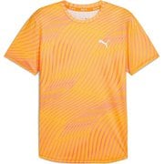 ランニング ラン フェイバリット AOP 半袖 Tシャツ 524549 38 Sun Stream-Q3 Print Mサイズ [ランニングウェア シャツ メンズ]