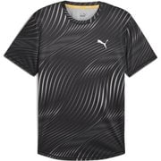 ランニング ラン フェイバリット AOP 半袖 Tシャツ 524549 56 PUMA Black-Q3 Print Lサイズ [ランニングウェア シャツ メンズ]