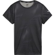 RUN FAVORITE AOP Tシャツ 524573 88 PUMA Black-AH24 AOP Lサイズ [ランニングウェア シャツ レディース]